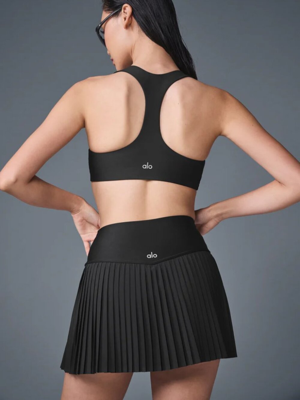 ALO Grand Slam Tennis Skirt in Black size M NWOT